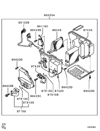 7801A122-MOTOR,RR HEATER CONTROL