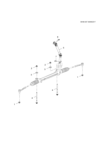 26676778-Shaft, steering (incl 7)