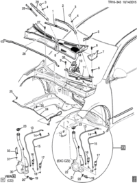 23134889-Extension, air inlet grid plate