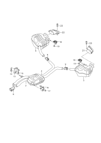 L4G0253825N-Deflector, exhaust tail pipe