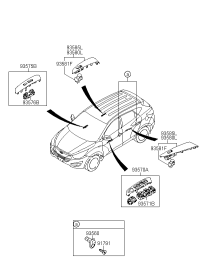 935702Z100B1-Sw assy, p/window
