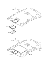3GG867501A-Molding headlining##