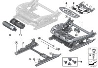 52107454051-Power lh seat rail