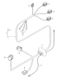 4F0971109CQ-Harness, eng room sub