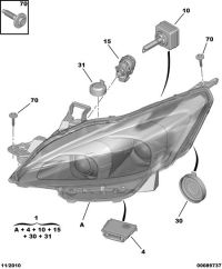 9674418280-Headlamp assy