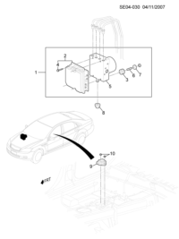93731682-Regulator, brake pressure (including electronic brake & traction control module) (including 2-7)