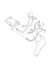 4N0317801E-Pipe, oil pressure cooling