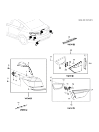 13427132-Lamp assy-rr body strut