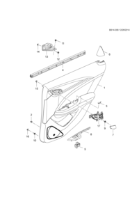 26220896-Garnish assy-rr dr (incl. 3-5,8, 17)