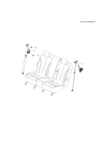 26251932-Retractor, rear seat belt