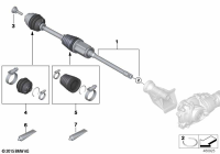 31608639520-WIPING DRIVE SHAFT PD RIGHT
