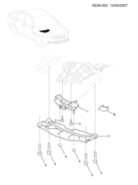 25756630-Mounting, transmission (incl. 6)