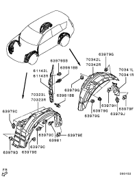 5370A391-SHIELD,FR FENDER,FR LH