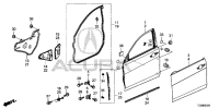67460TZ3A02ZZ-HINGE(L),DOOR-LOWER