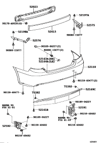 5215906989-COVER, RR BUMPER