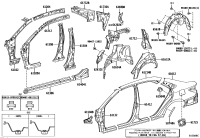 6113206160-PILLAR, FRONT BODY, UPPER OUTER LH