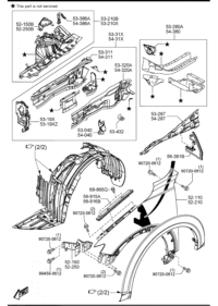 D10E52111C-PANEL, FR FENDER, RH