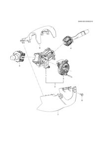 23279472-Module, steering column control (electric power steering, heated steering wbelt SWC) (incl. 1,3)