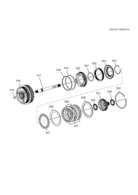 24263538-Kit, snap ring repair (with instructions) (incl 524) (4.164)