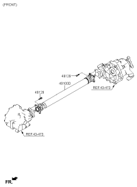49100B1500-PROPELLER SHAFT ASSY-RR