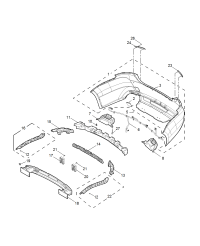 24101988-ABSORBER ENERGY,REAR BUMPER