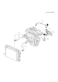 26278890-Hose, radiator balance box, inlet