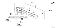 74890TKKH11ZH-GARNISH ASSY., RR. L
