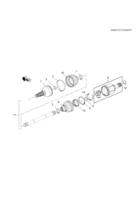 38026974-Kit, front wheel drive shaft cv joint outer boot outer diameter (1,2)