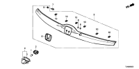 74890T5HH01-GARNISH ASSY., RR. L