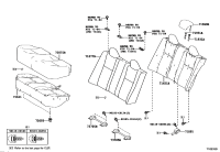 7107802U00C6-Cover, rear seat back (for bench type)