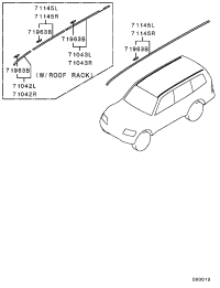 MR437483-MOULDING,DRIP,RH