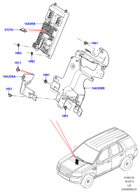 LR040127-BLOCK,MAIN FUSE