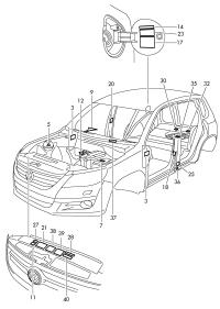 3C0010492L-Plate, headlamp-w/passat-