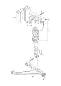 4S0412019S-Strut, absorber compl