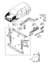0K2FA54300A-FRAME ASSY-F.,LH *