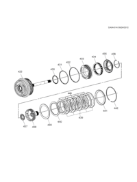 24264339-Plate, 4-5-6 clutch (with friction material) (part of 6) (* AC-DELCO #24264339)