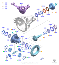 JL3Z4851A-FLANGE PROPSHAFT
