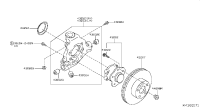432023JA0C-HUB REAR WHEEL