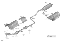 28600BU100-MUFFLER COMPLETE-CENTER & REAR
