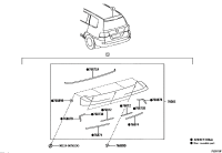7608560120C0-SPOILER SUB-ASSY, REAR