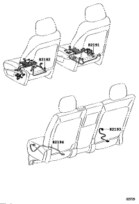 8219460010-WIRE, REAR SEAT, LH
