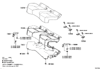 71865F4030-BEZEL, REAR SEAT COVER, NO.1