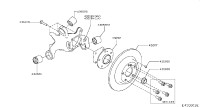 432025DE0A-HUB REAR WHEEL