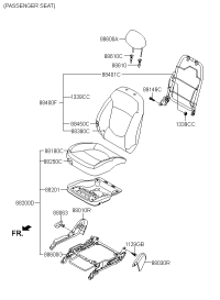 882004X020CBB-CUSHION ASSY-FRONT SEAT PASSEN