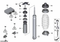 33522284314-SHOCK ABSORBER/REAR-3 E90/E91