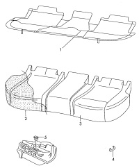5DL885175A-Cushion with frame and bracket