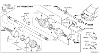 391003DA1B-SHAFT ASSY-FRON