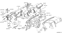 682001BA1D-PANEL & PAD ASSY-INSTRUMENT