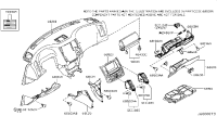 68108CL75B-Plate, instrument panel mounting, lower