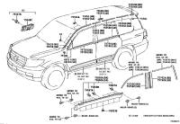 7585060040A2-MOULDING ASSY, BODY ROCKER PANEL, RH
